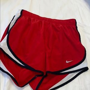 nike red dri-fit small shorts